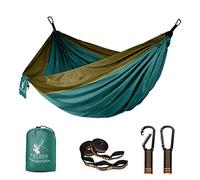 Fieleer Ultralight Outdoor Hammock Parachute Silk Hammock with Straps and Sturdy Carabiners for Travel, Camping, Hiking, Garden, Beach