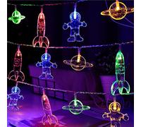 Fielegen 5 Meters Astronaut Spaceship 30 LED String Lights