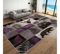 FIEMAR Rustic Lodge Cabin Area Rug 200x300cm Native Western Rugs, Forest Hunting Carpet, Extra Large Size Bedroom Dining Room Lounge Home Office Decor Soft Touch Short Pile Style Non Shedding