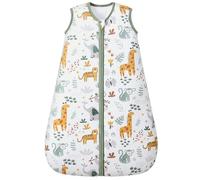 FIEMOL Baby Sleeping Bag 18-24 Months 2.5 Tog, Winter Cotton Toddler and Infant Sleep Bag, Baby Sleep Sack 2-Way Zipper Warm Wearable Blanket Giraffe