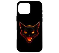 Fiendish Feline Halloween Horror Art Case for iPhone 16 Pro Max