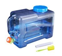 FIENZA 12L Camping Water Container with Tap, Portable Camp Water Carrier Bucket with Detachable Holder, Easy Clean BPA-Free Water Storage Tank for Outdoor Camping, Fishing, Party, Van, RV