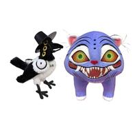 FIENZA Demon Hunters Plush Purple Tiger Plush, Rumi Toy Stuffed Animal Gift for Kids Cartoon Fan Halloween Birthday Kpop Fans (Tiger+Bird)