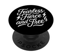 Fierce And Fearless Strong Woman Believe In Yourself PopSockets Adhesive PopGrip