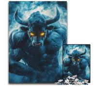 Fierce And Mystical Bull1000 Piece Jigsaw Puzzle Puzzles for Adults Brain Challenge Game for TeenagersFamily Interaction 1000 PCS(75x50cm)