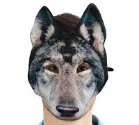 Fierce Animal Halloween - Lifelike Wolf Cosplay, Full Head Covering Masquerade, Detailed Creature Costume | For Carnival, Fancy Dress, Themed Events, Adults