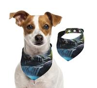 Fierce Animals in Jungle Rivers Pet Scarf Dog Bandanas Spring Summer Soft Cotton Puppy Scarfs Adjustable Accessories for Small Medium Large Girl Boy Pup Small