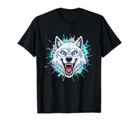 Fierce Arctic Wolf Howling Spirit Alpha Power T-Shirt