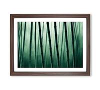 Fierce Bamboo Forest H1022 Framed Print for Living Room Bedroom Home Office Décor, Wall Art Picture Ready to Hang, Walnut A3 Frame (46 x 34 cm)