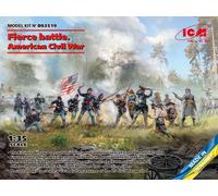 Fierce Battle. American Civil War Union Infantry. Confederate Infantry, Set #2