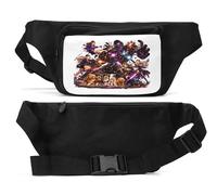 Fierce Battle with Magical Guardians Unisex Waist Bag Black