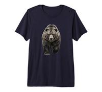 Fierce Bear Power Symbol Nature Wildlife Forest Graphic Art Premium T-Shirt