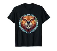 Fierce Beaver Head River Lightning Waves T-Shirt