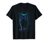 Fierce Black Cat in The Rain, Love Cats T-Shirt