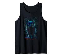 Fierce Black Cat in The Rain, Love Cats Tank Top