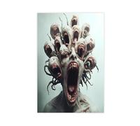 Fierce Bull Monster Horror Poster Canvas Poster Bedroom Decor Landscape Office Room Decor Gift 20x30inch(50x75cm)