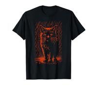 Fierce Cat in The Rain, Love Cats T-Shirt