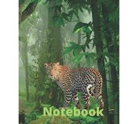 Fierce Cute Leopard living large! Inspired this Composition Notebook Book Wide Ruled 7.5" x 9.25" 120 Pages For YA, Teenagers, Adults!: Great for Kids ... Home School College Ruled Office Product!