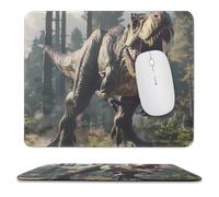 Fierce Dinosaur Mouse Pad Waterproof Ultra-Thin Non-Slip Rubber Base Square Mouse Mat Gaming Mousepad 9.8"x11.8"