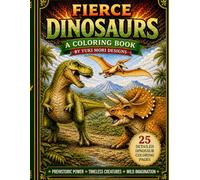 Fierce Dinosaurs Coloring Book