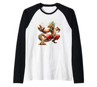 Fierce Dragon Mythical Power Raglan Baseball Tee
