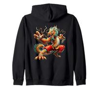 Fierce Dragon Mythical Power Zip Hoodie