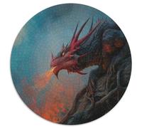 Fierce Dragon on The Tree Root Rätsel Für Erwachsene |Flame| 1000pcs (67.5x67.5cm) Puzzles Lernspiele Home Decor Puzzles