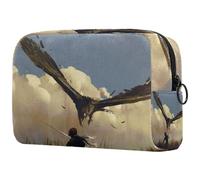 Fierce Eagle Attack The Warrior Cosmetic Bag for Women, Travel Toiletries Bags Large Makeup Handy Pouch Organiser Bag with Zipper