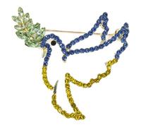 Fierce Eagle Dove Birds Brooch Stainless steel Bow Button Suit Badge Men's Women's Gifts, One Size, Stainless Steel, gem na