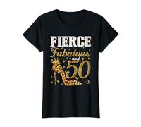 Fierce Fabulous and 50 Years Old Gifts 50th Birthday Women T-Shirt