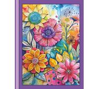 Fierce & Fearless Journal - A Luxe Watercolor Tropical Notebook for Businesswomen, Creatives & Flower Lovers: Passionate Purple Edition | Floral ... | 110 Numbered & Lined Pages | Large 8.5 x 11