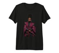 Fierce Female Samurai Warrior Katana Blade Premium T-Shirt
