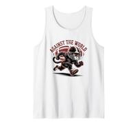 Fierce Football Cat, Against The World Tank Top