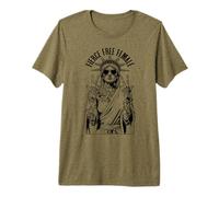 Fierce Free Female Tattooed Inked Statue of Liberty Feminist Premium T-Shirt