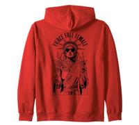 Fierce Free Female Tattooed Inked Statue Of Liberty Feminist Zip Hoodie