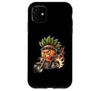 Fierce Fruit Biker On Fire Two Wheels Fun Case for iPhone 11