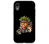 Fierce Fruit Biker On Fire Two Wheels Fun Case for iPhone XR