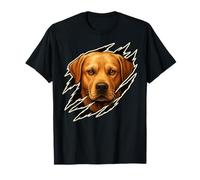 Fierce Labrador Retriever Face Claw Scratch Dog Lover T-Shirt