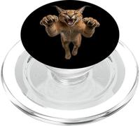 Fierce Leaping African Caracal Wild Cat Graphic PopSockets PopGrip for MagSafe