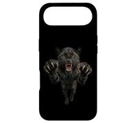 Fierce Leaping Black Jaguar or Leopard Wild Animal Graphic Case for iPhone Air