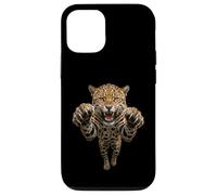 Fierce Leaping Jaguar Big Cat Graphic Case for iPhone 12/12 Pro