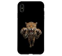 Fierce Leaping Jaguar Big Cat Graphic Case for iPhone XS Max