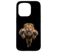 Fierce Leaping Lion King of Beasts Graphic Case for iPhone 15 Pro