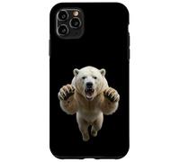 Fierce Leaping Polar Bear Wild Animal Graphic Case for iPhone 11 Pro Max