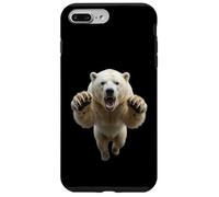Fierce Leaping Polar Bear Wild Animal Graphic Case for iPhone 7 Plus/8 Plus