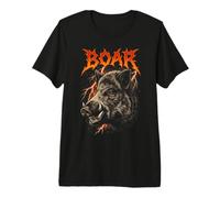 Fierce Lightning Boar Wild Animal Storm Forest Energy Premium T-Shirt
