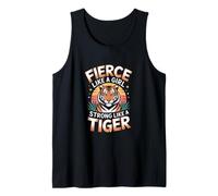 Fierce Like A Girl Strong Like A Tiger Power Tank Top