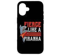 Fierce Like A Piranha Collector Aquarist Fishkeeping Fish Case for iPhone 16