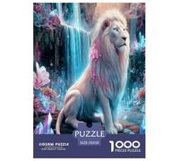 Fierce Lion 1000 Piece Jigsaws for Adults Educational Games Beautiful Home Decoration Challenge High Difficulty 70x50cm/1000pcs