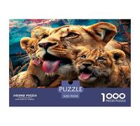 Fierce Lion 1000 Piece Jigsaws for Adults Impossible Beautiful Home Decoration Challenge High Difficulty 70x50cm/1000pcs